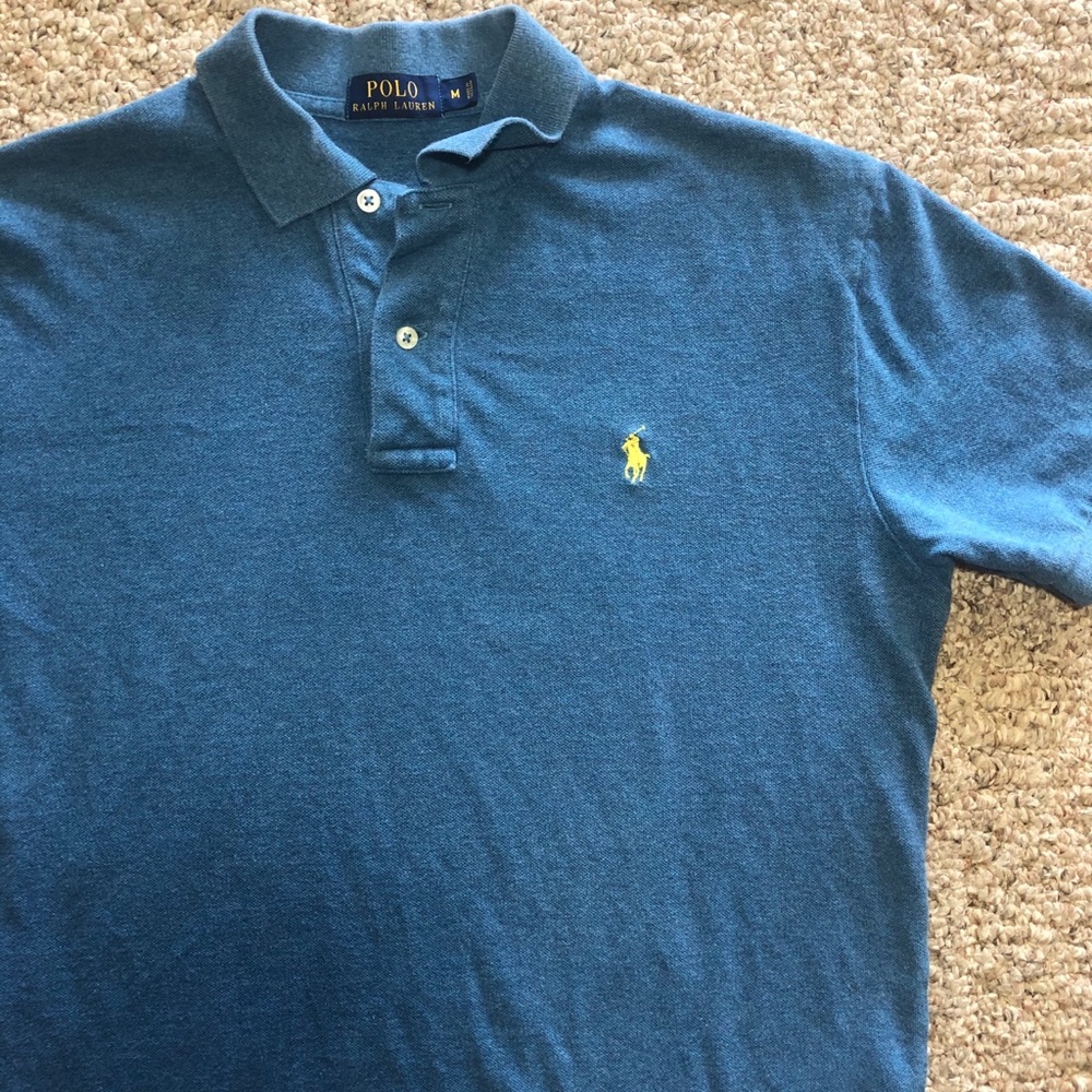 RALPH LAUREN POLO COLLARED SHORT SLEEVE SHIRT